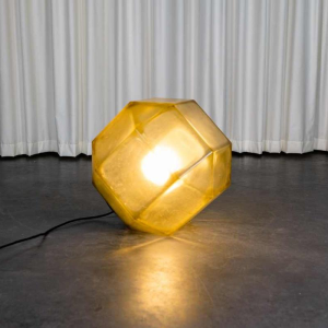 Suspension lumineuse / lampe à poser industrielle en Plexiglass, ca 1960