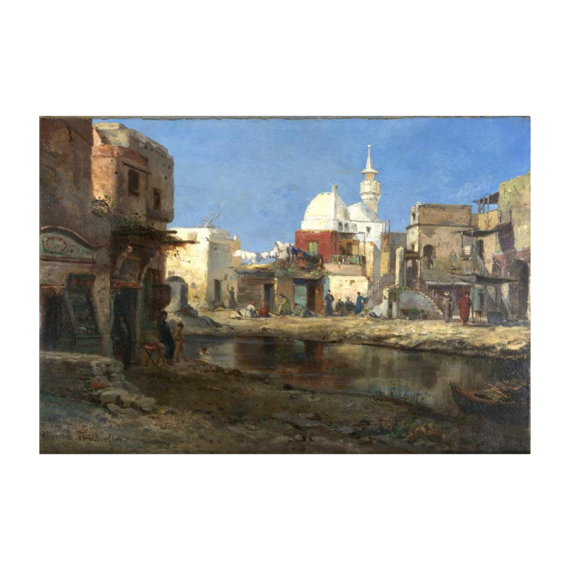 Pierre Tetar van Elven - Vue d'Alexandrie - tableau orientaliste