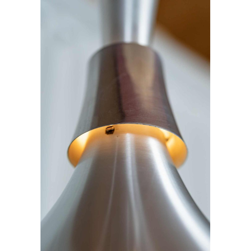 Aluminium hanglamp van Ben Nordsted voor Lyskaer Belysning, Denemarken, 1970