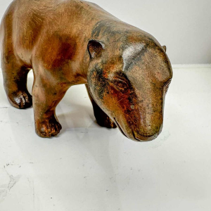 Pierre Chenet, ours polaire moyen, sculpture en bronze patine nuancée