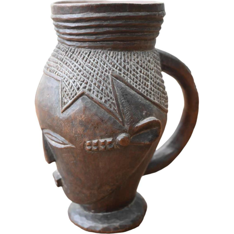 Coupe africaine en bois, Royaume de Kuba, RD Congo