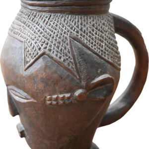 African Wooden palmwine Cup Kingdom of Kuba, DR Congo