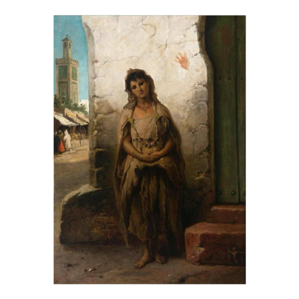 Victor Eeckhout 'Jeune Berbère à Tanger' tableau orientaliste