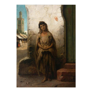 Victor Eeckhout 'Jeune Berbère à Tanger' tableau orientaliste
