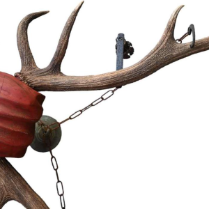 Lüsterweibchen, lustre allemand, bois et corne de cerf, fin du 19ème siècle