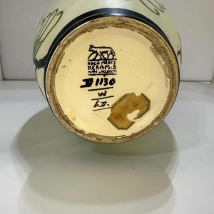 Charles Catteau pour Keramis 'Les Perruches' vase Art Déco en céramique D1130, ca 1930