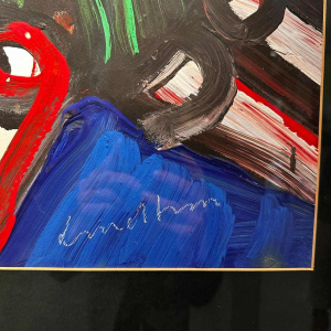 Bengt Lindström, acrylique sur papier, mouvement Cobra