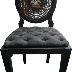 Set van 4 vrijmetselaarsstoelen uit de regio Luik (België), eind 19e eeuw