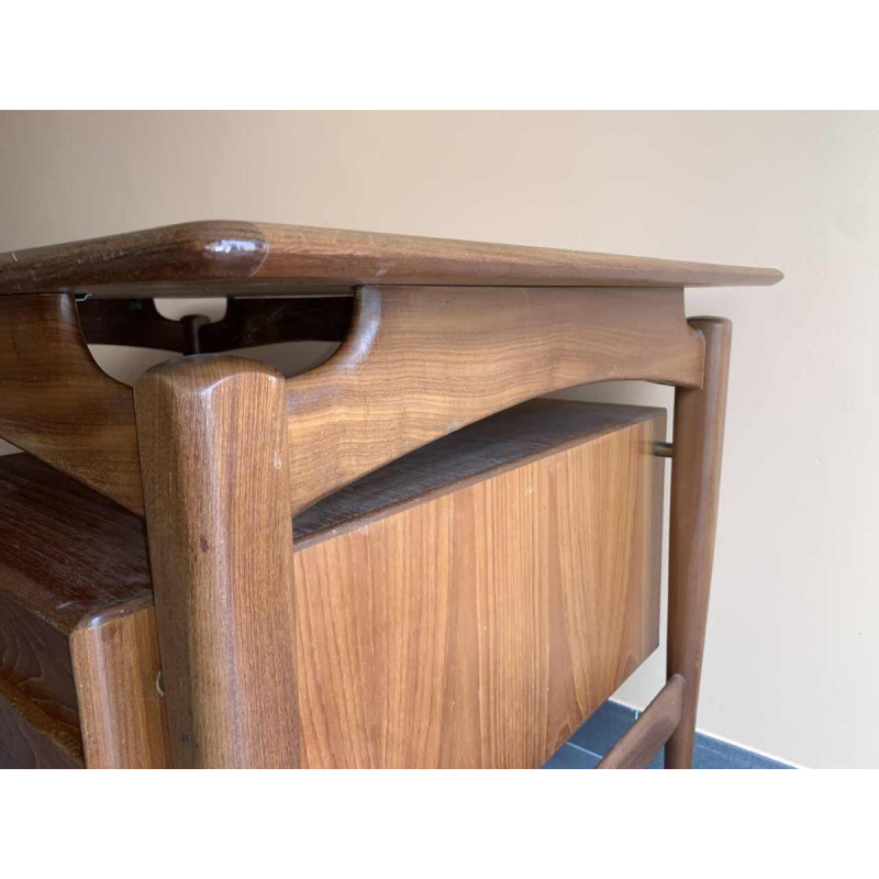 Peter Lovig Nielsen (attributed), Danish Scandinavian Design Teak Desk, 1960s