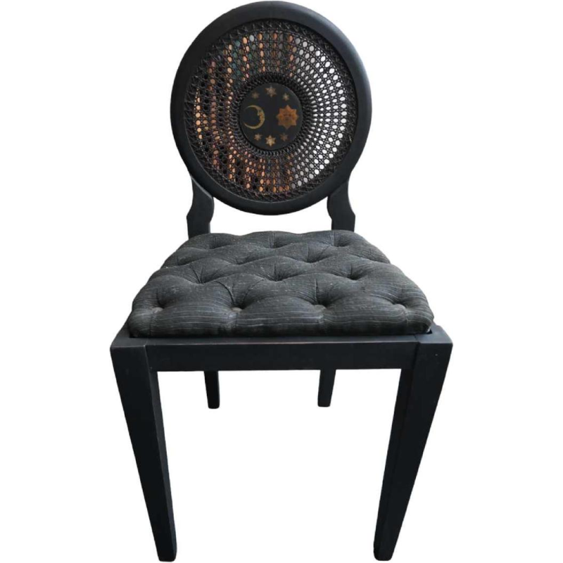 Set van 4 vrijmetselaarsstoelen uit de regio Luik (België), eind 19e eeuw