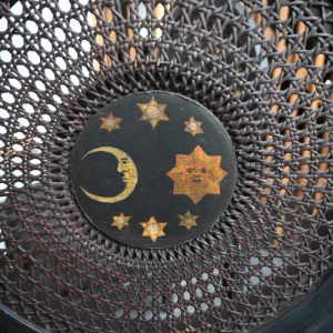 Set of 4 Freemasonic chairs from the Liège region (Belgium), late 19th century