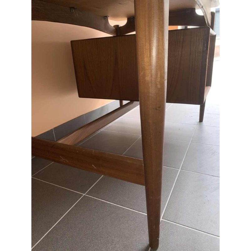 Peter Lovig Nielsen (attribué) Bureau Vintage Design Scandinave Danois Teck 1960