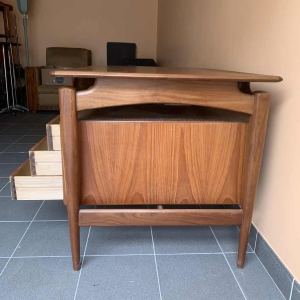 Peter Lovig Nielsen (attributed), Danish Scandinavian Design Teak Desk, 1960s