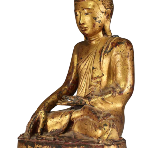 Gilded bronze Buddha, Burma - Myanmar - Shakyamuni, Mandalay region, 19th century
