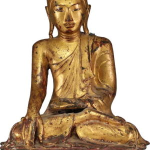 Gilded bronze Buddha, Burma - Myanmar - Shakyamuni, Mandalay region, 19th century
