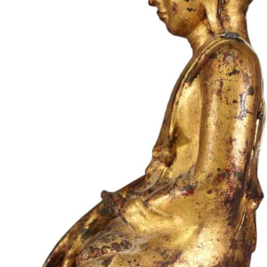 Gouden bronzen Boeddha, Burma - Myanmar - Shakyamuni, regio Mandalay, 19e eeuw