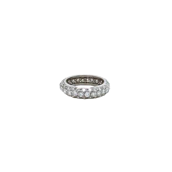 Witgouden & diamanten trouwring