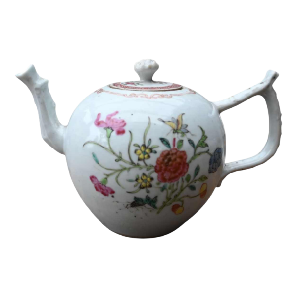 Chinese porcelain teapot, Famille Rose, 18th century, Qianlong