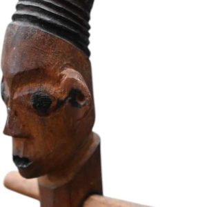 Mangbetu / Azande RDC, carved wooden harp, early 20th century