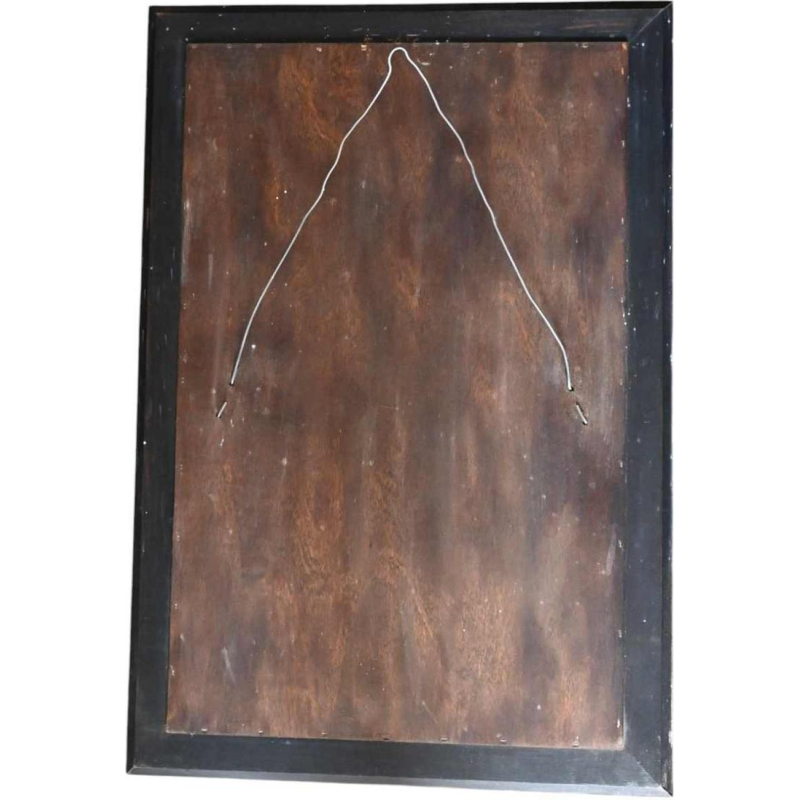 Knitter Duro, miroir vintage en céramique émaillée, Design belge ca 1970