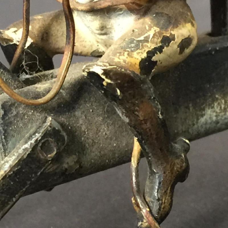 Sculpture - Bronze de Vienne articulé - Jockey sur cheval - circa 1900