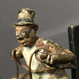 Sculpture - Bronze de Vienne articulé - Jockey sur cheval - circa 1900