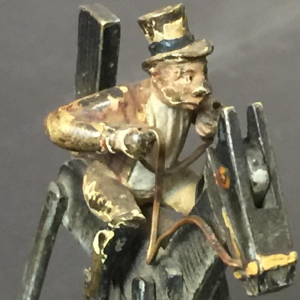 Sculpture en Bronze de Vienne articulé circa 1900 Jockey sur cheval