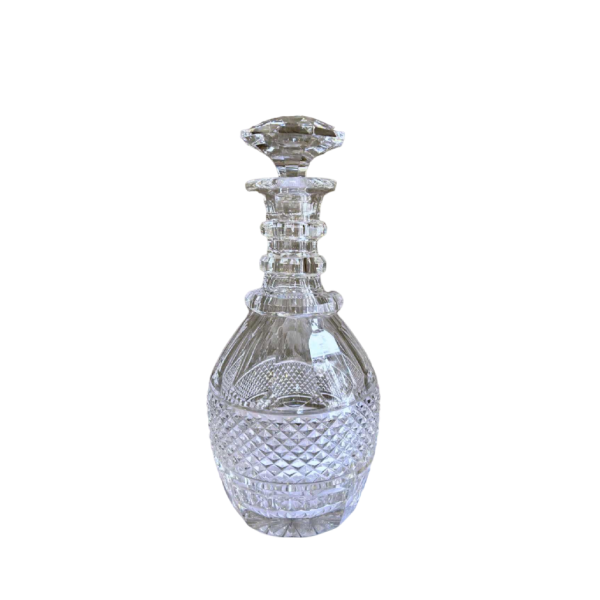 Cristallerie de Vonêche (Val Saint Lambert), carafe à vin en cristal taillé, fin 19ème