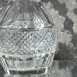 Cristallerie de Vonêche (Val Saint Lambert), carafe à vin en cristal taillé, fin 19ème