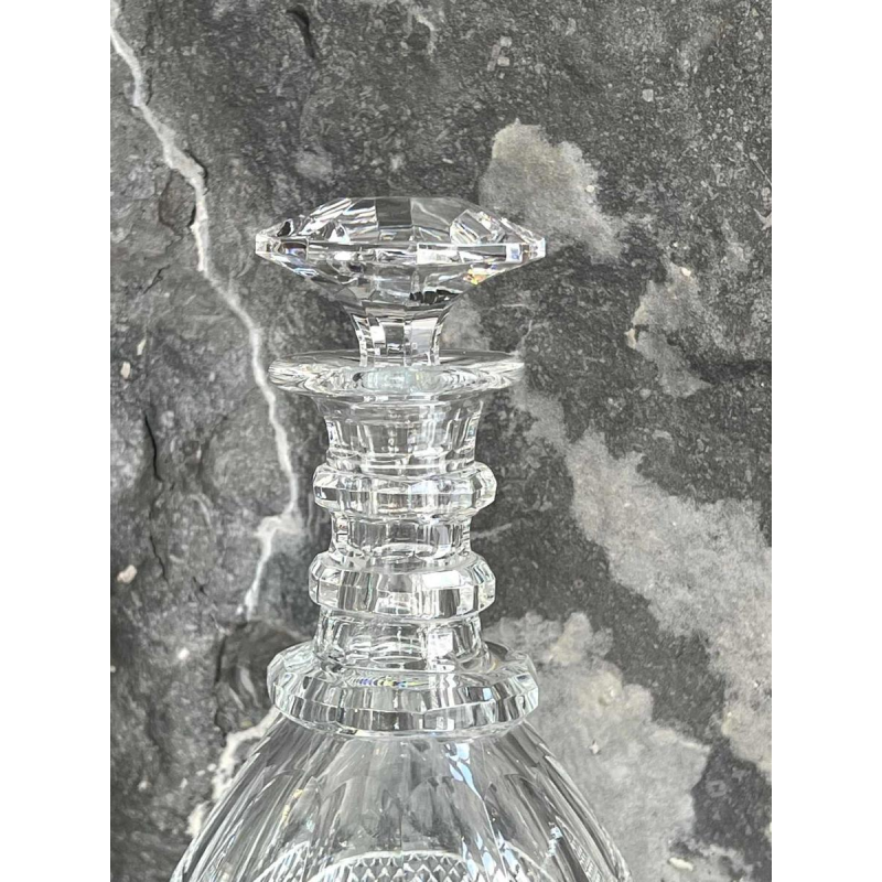 Cristallerie de Vonêche (Val Saint Lambert), cut crystal wine carafe, late 19th century