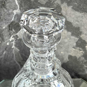 Cristallerie de Vonêche (Val Saint Lambert), carafe à vin en cristal taillé, fin 19ème