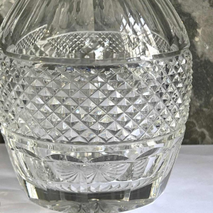 Cristallerie de Vonêche (Val Saint Lambert), carafe à vin en cristal taillé, fin 19ème