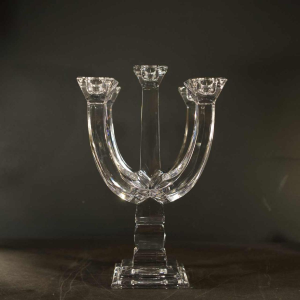 Pair of crystal candelabras, ca 1960