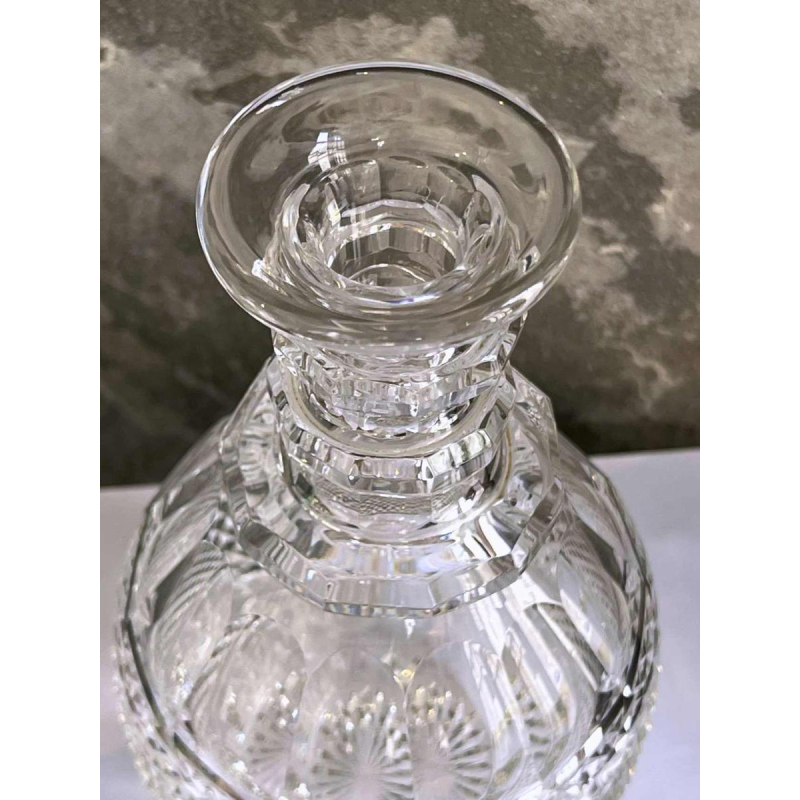 Cristallerie de Vonêche (Val Saint Lambert), carafe à vin en cristal taillé, fin 19ème