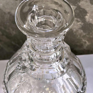 Cristallerie de Vonêche (Val Saint Lambert), cut crystal wine carafe, late 19th century