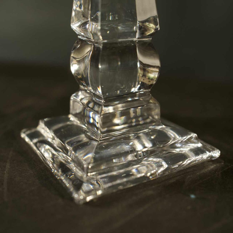 Pair of crystal candelabras, ca 1960