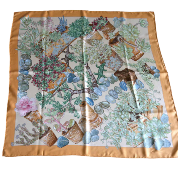 Hermès Paris for Valérie Dawlat, silk square secret garden