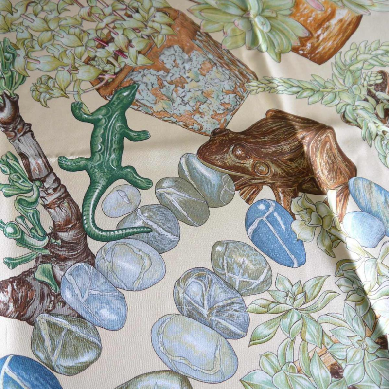 Hermès Paris for Valérie Dawlat, silk square secret garden
