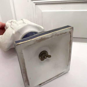 Napoleon Bonaparte, statuette biscuit blanc de porcelaine, 20ème siècle