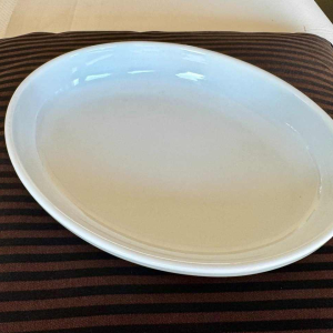 CESA collection GORDON, 800 silver risotto dish with ivory handles