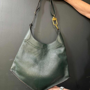 Delvaux, Satan bag in bottle-green grained leather