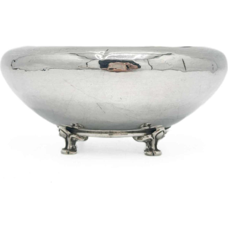 Omar Ramsden 1923, Hammered Silver Cup By Art And Craft Goldsmith