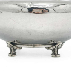 Omar Ramsden 1923 , Coupe En Argent Martelé Par L'orfèvrerie Art And Craft