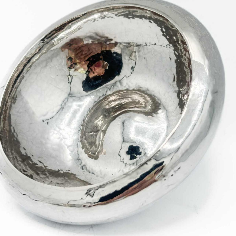 Omar Ramsden 1923, Hammered Silver Cup By Art And Craft Goldsmith