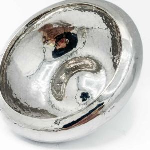 Omar Ramsden 1923, Hammered Silver Cup By Art And Craft Goldsmith