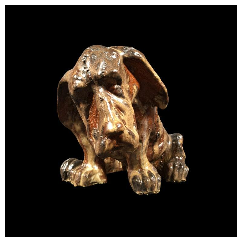 Arthur Craco - Chien en grès salé grand feu