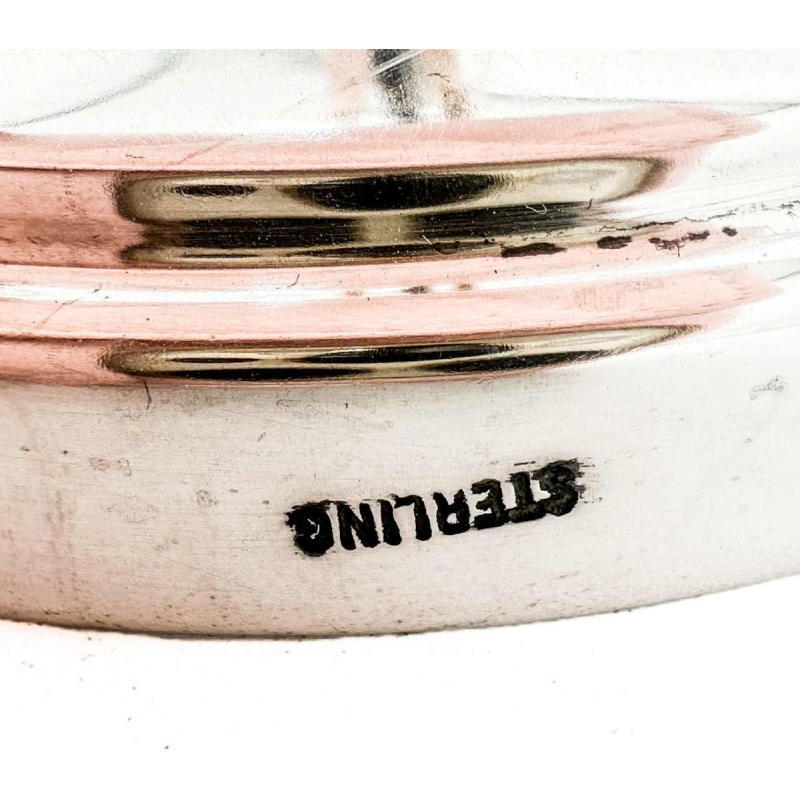 Candélabres Centre De Table En Argent Massif Sterling. Modèle Inspiration Scandi