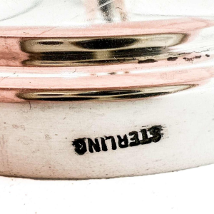 Candélabres Centre De Table En Argent Massif Sterling. Modèle Inspiration Scandi