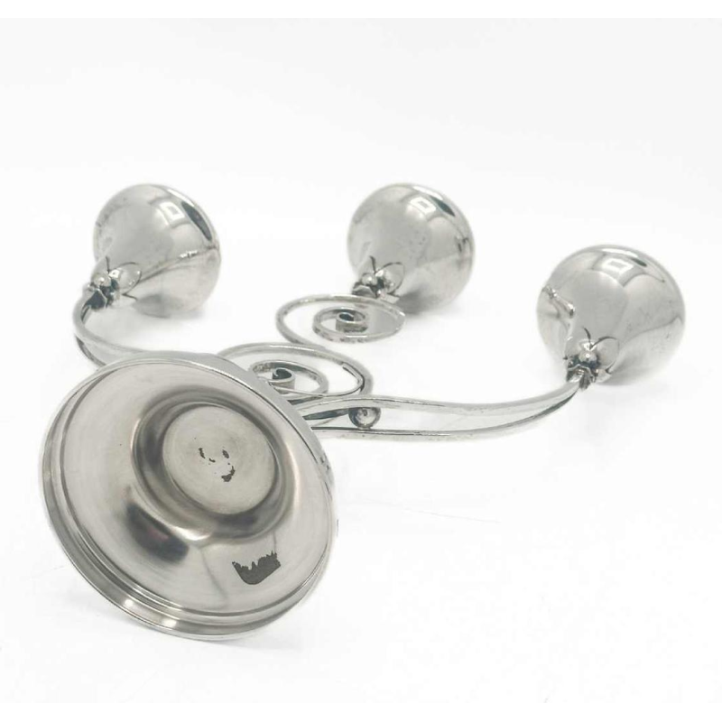 Candélabres Centre De Table En Argent Massif Sterling. Modèle Inspiration Scandi