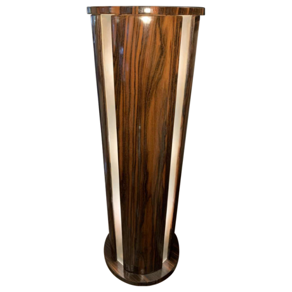 DE COENE FRERES, Art Deco Lichte Kolom, Macassar Ebbenhout, 1925